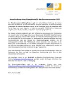 Ausschreibung Theodor-Laymann-Stipendium 2025