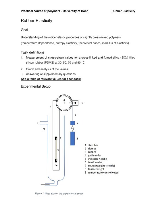 Polymer Rubber Elasticity